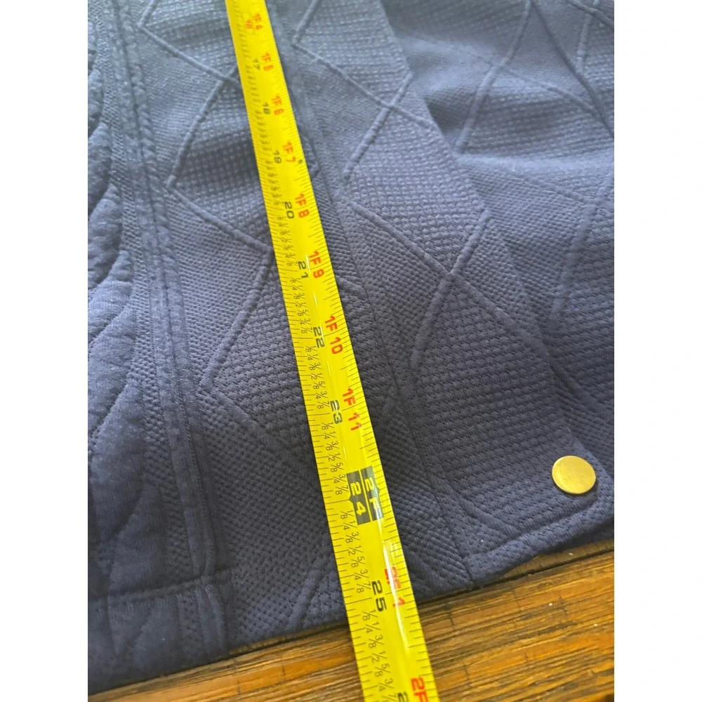 Laurel‎ Grey Textured Zip Jacket Navy Minimalist Quiet Luxury Career L